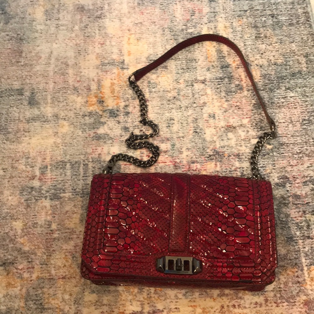 Rebecca Minkoff Red Python Love Crossbody Bag - image 2